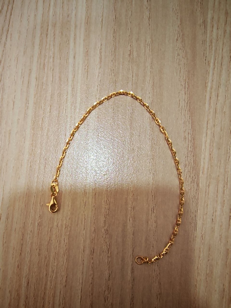 916 Gold Twisted Link bracelet | Elegant Everyday bracelet