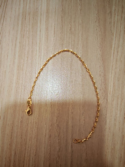916 Gold Twisted Link bracelet | Elegant Everyday bracelet