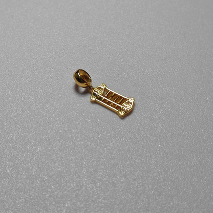 916 Gold Prosperity Abacus Pendant – Classic 22K Gold Design