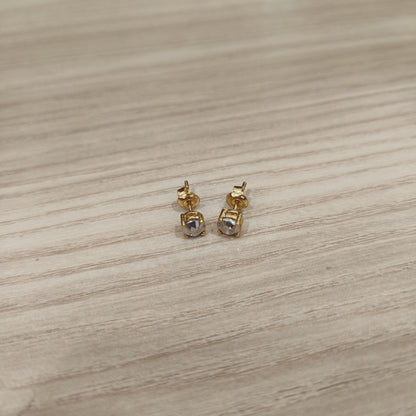 916 Gold Diamond-Cut Earrings | Elegant 22K Gold Design