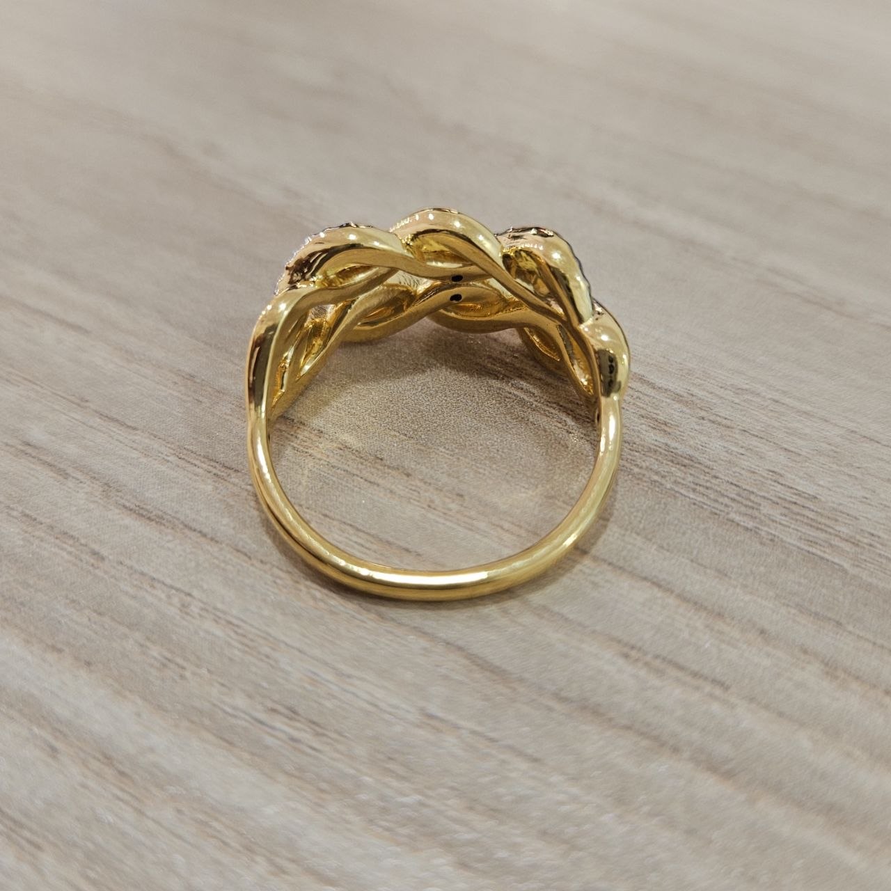 916 Gold Braided Ring V2 – 2 Tone