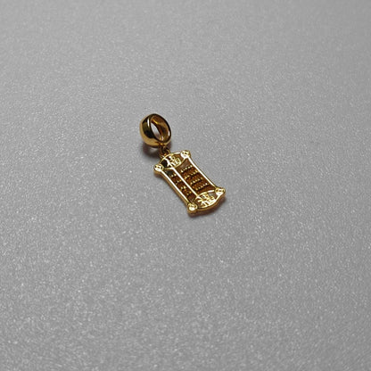 916 Gold Prosperity Abacus Pendant – Classic 22K Gold Design