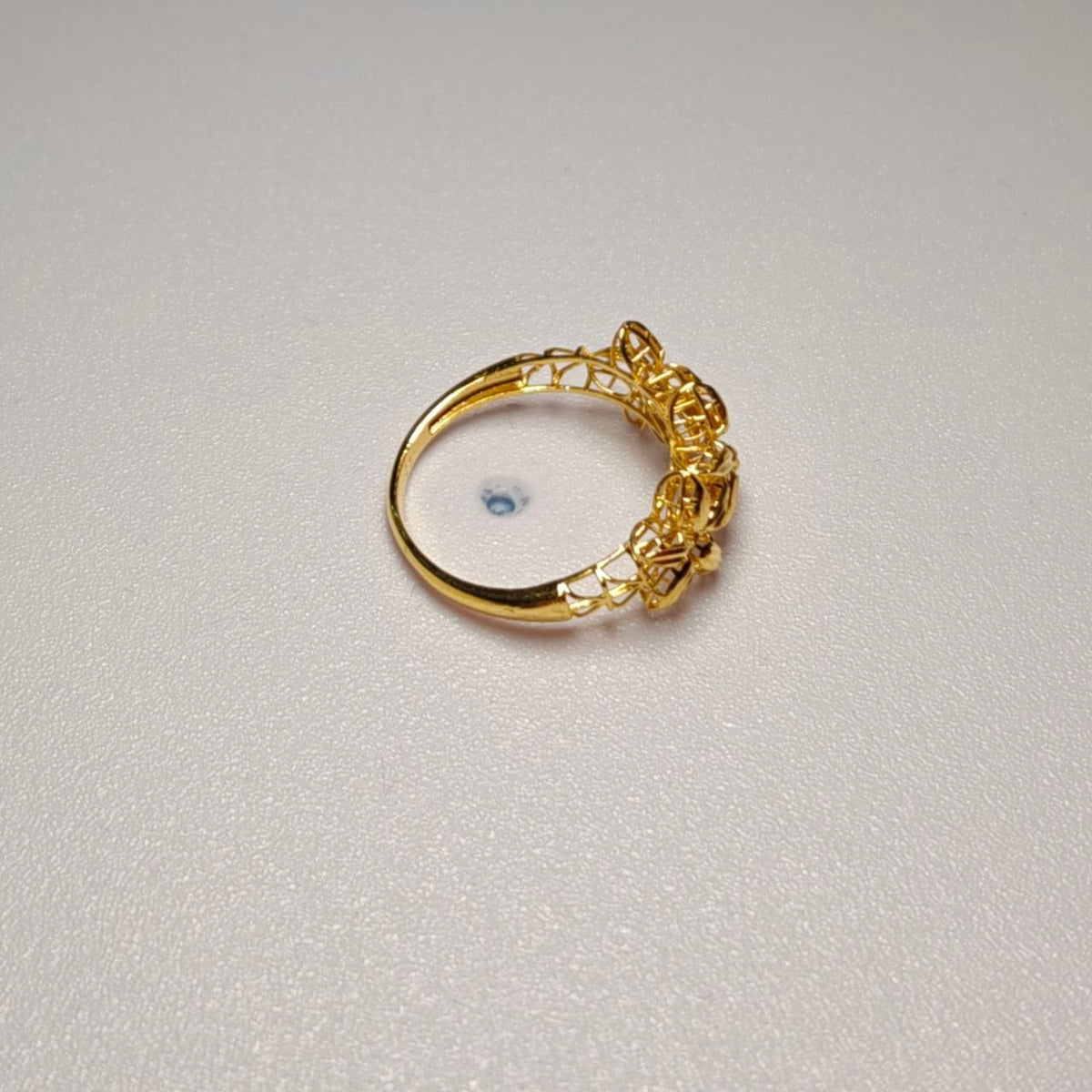916 Gold Flower Ring | Elegant 22K Gold Design