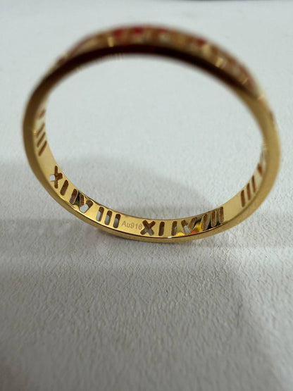 916 Gold Mini Roman Numeral Ladies Ring
