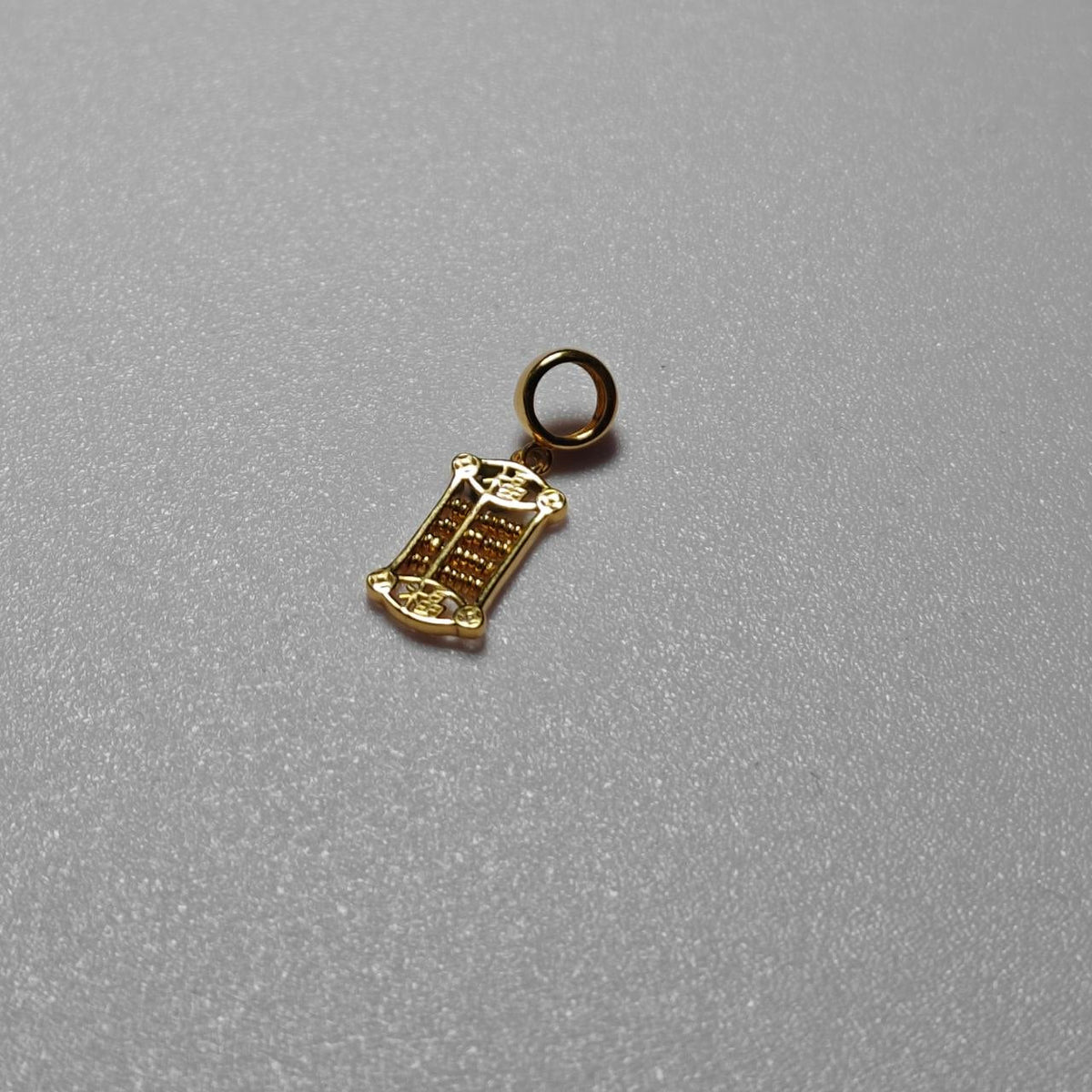 916 Gold Prosperity Abacus Pendant – Classic 22K Gold Design