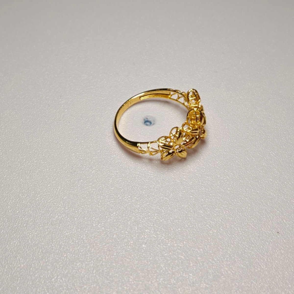 916 Gold Flower Ring | Elegant 22K Gold Design