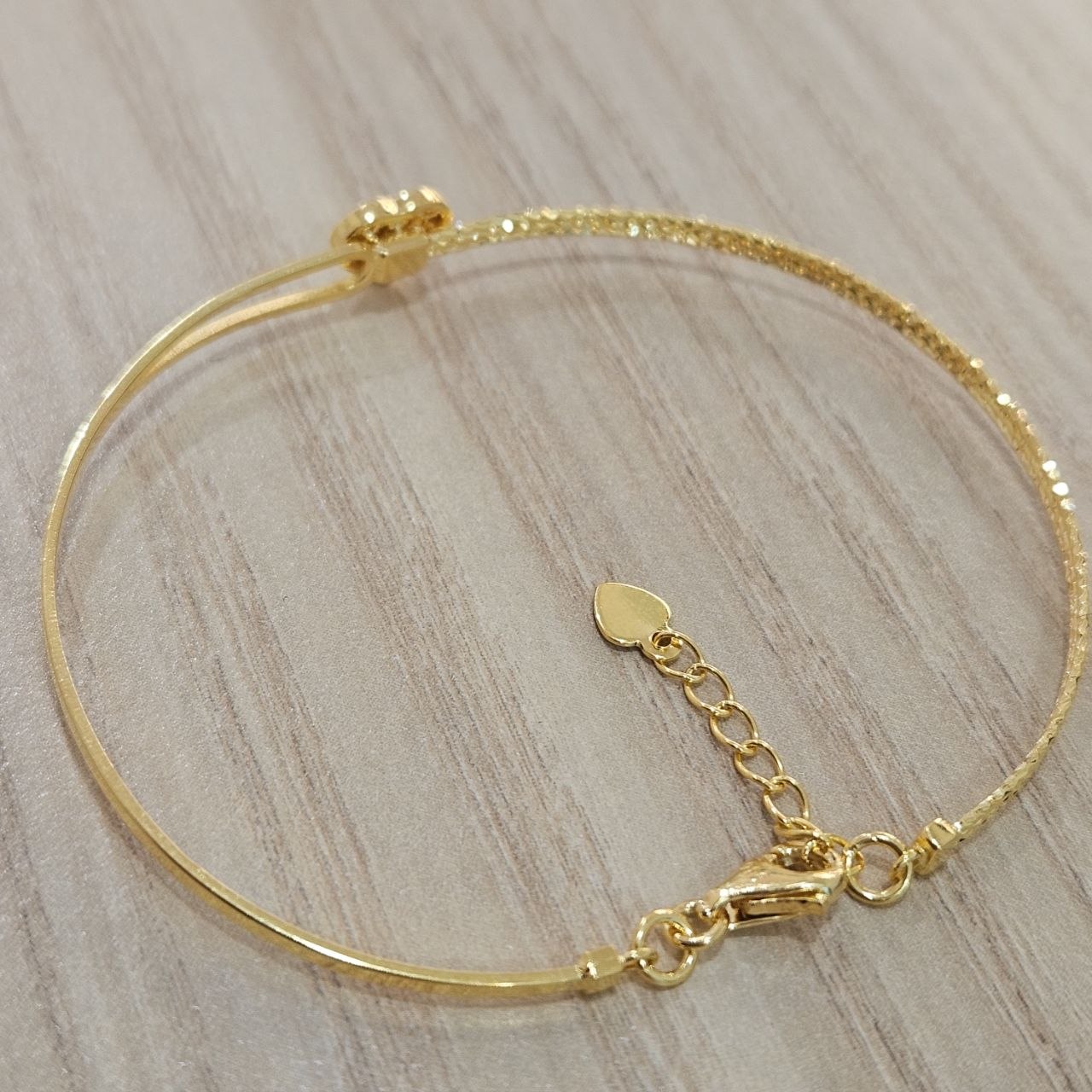 916 Gold Slim Bangle Light Weight