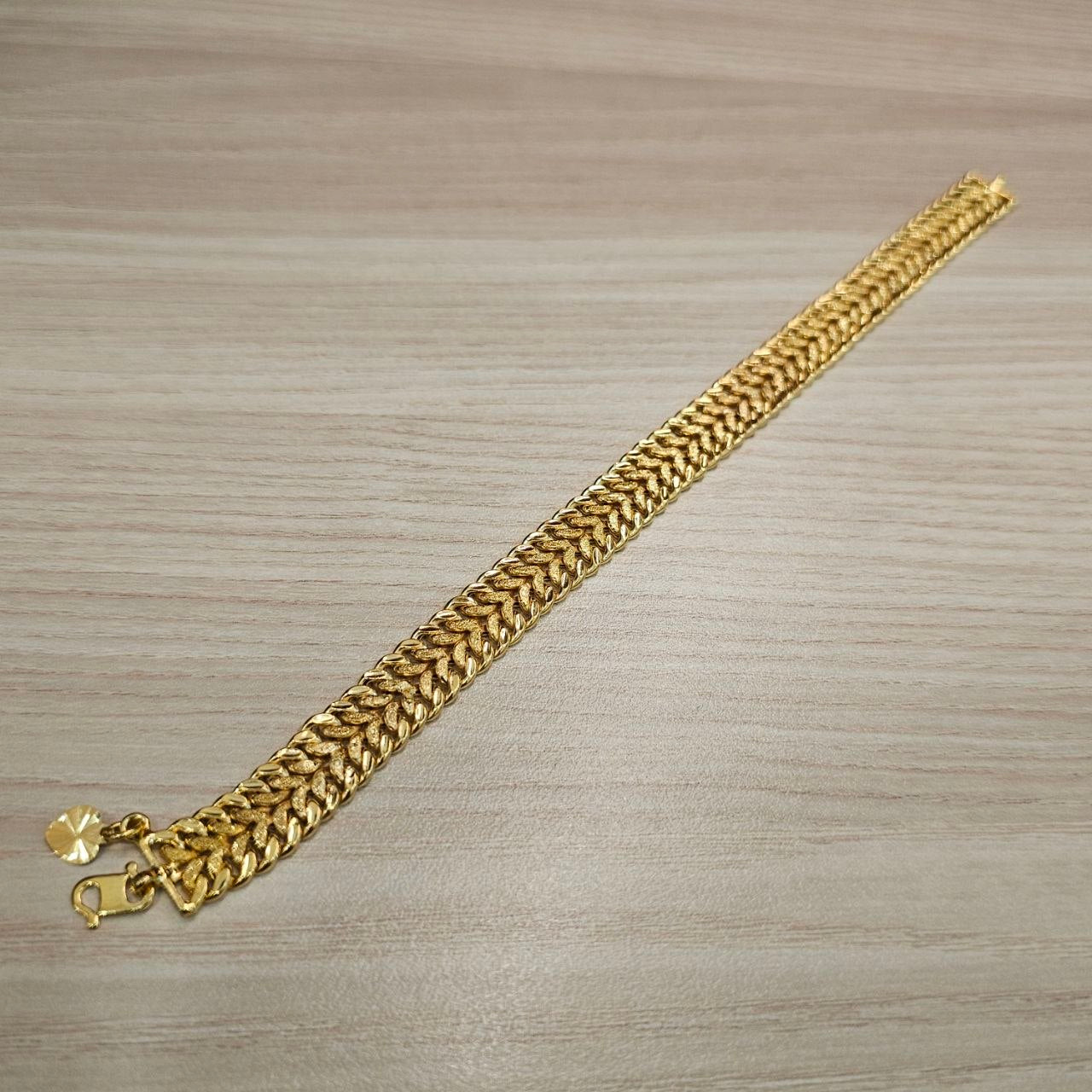 916 Gold Dual Row Milo Bracelet new stock small hole on the bracelet