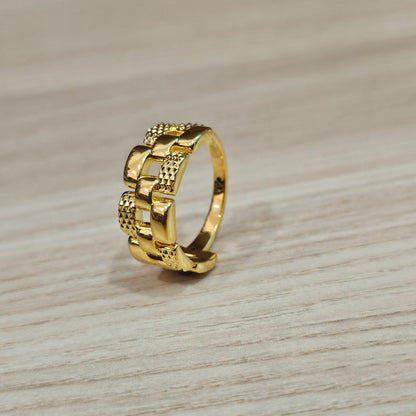 916 Gold Jubilee Design Ring latest design