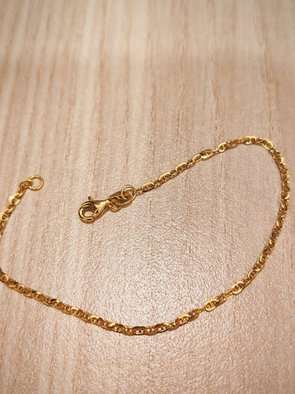 916 Gold Twisted Link bracelet | Elegant Everyday bracelet