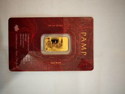 999.9 Gold PAMP Suisse Assorted Gold Bars – 2.5g & 5g