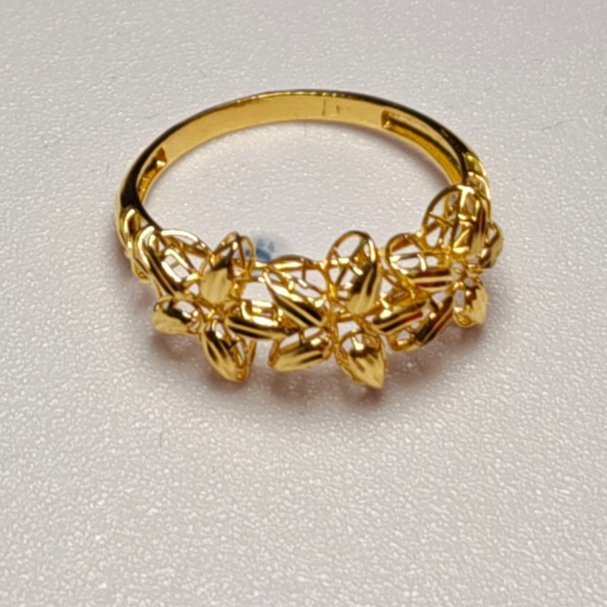 916 Gold Flower Ring | Elegant 22K Gold Design