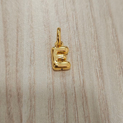 916 Gold Alphabert Pendant Feather Weight Smooth shiny Finish.