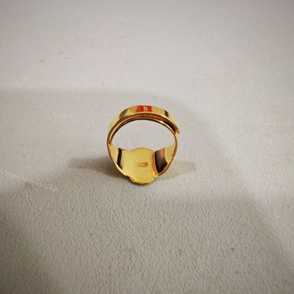 916 Gold Baby Ring Diamond cutting design new stock
