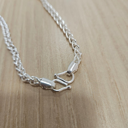 990 Silver Spike Chain Necklace | Classic Design