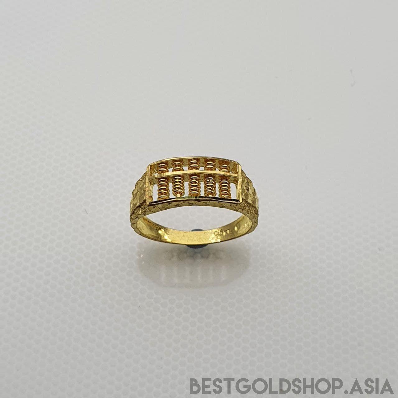 22k / 916 Gold Half Abacus Ring V2-Rings-Best Gold Shop