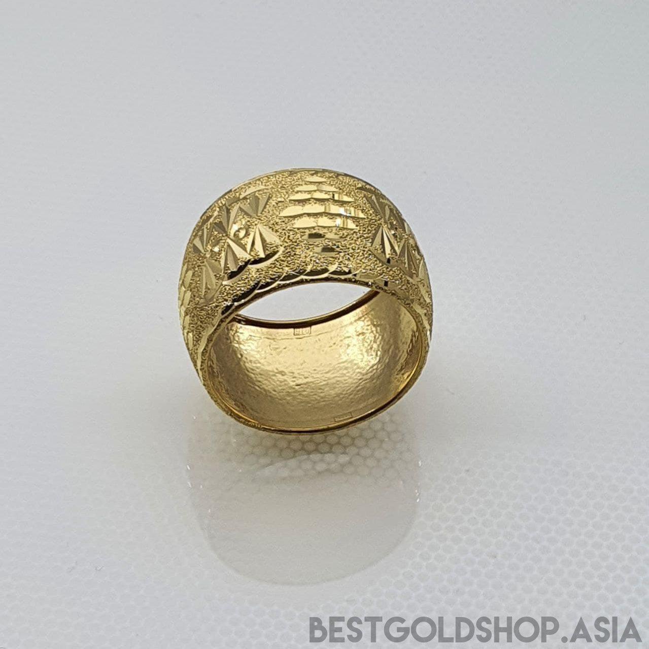 22k / 916 Gold Hollow Wide Ring (Big size)-Rings-Best Gold Shop