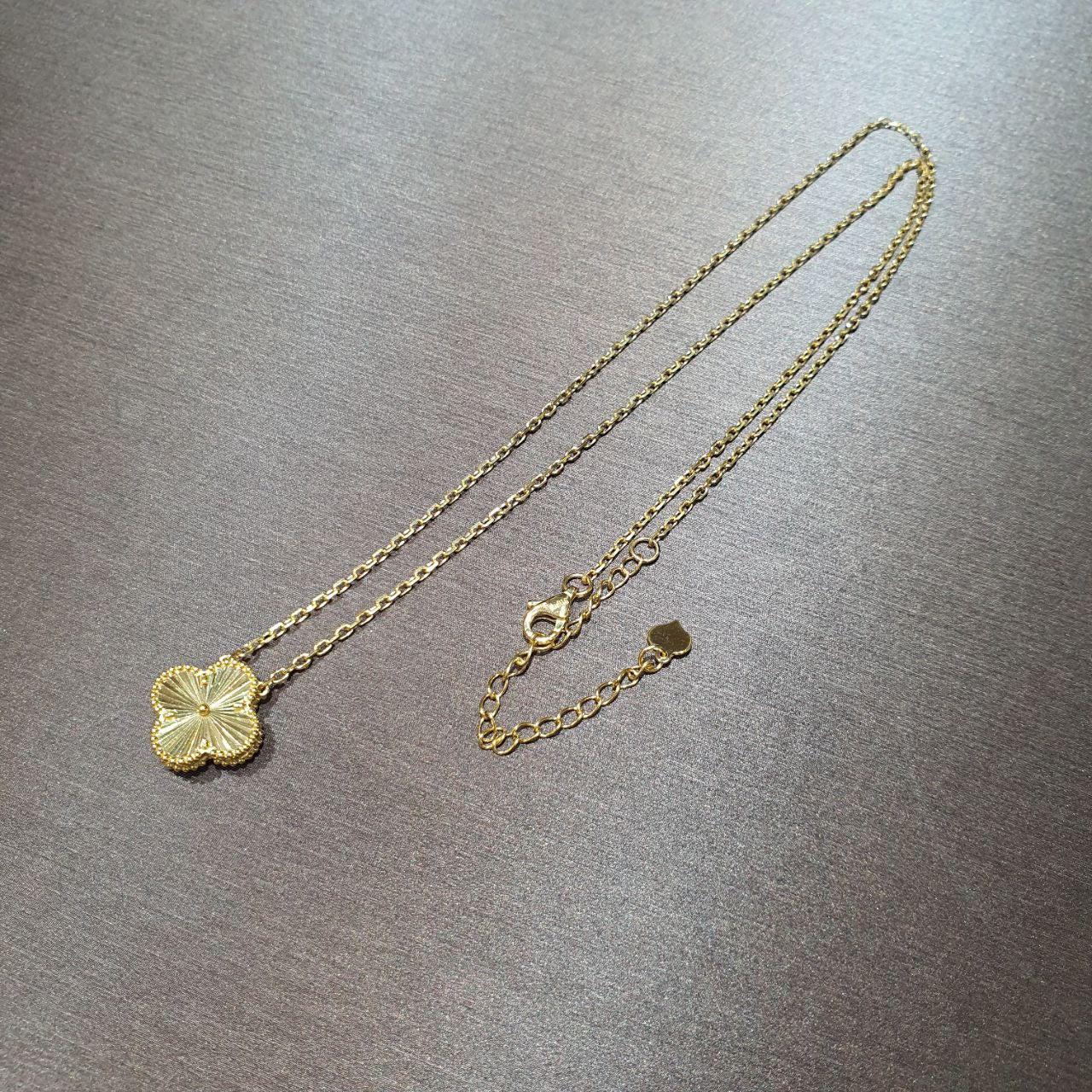 22K / 916 Full Gold Clover Necklace-Necklaces-Best Gold Shop