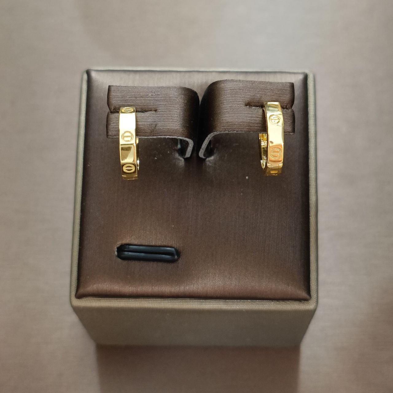22k / 916 Gold C Design clip Earring-916 gold-Best Gold Shop