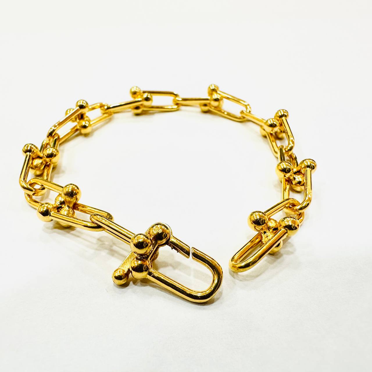 22k / 916 Gold Chain Link Bracelet Special Lock-Bracelets-Best Gold Shop