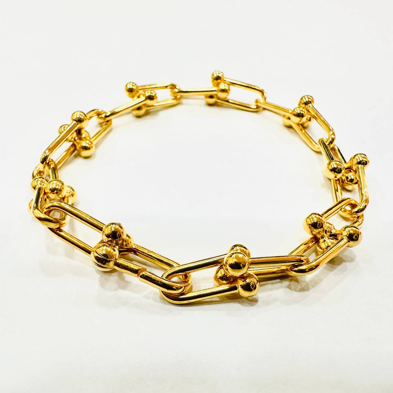 22k / 916 Gold Chain Link Bracelet Special Lock-Bracelets-Best Gold Shop