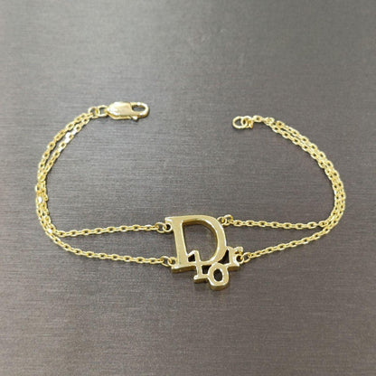 22k / 916 Gold D Design Bracelet-916 gold-Best Gold Shop