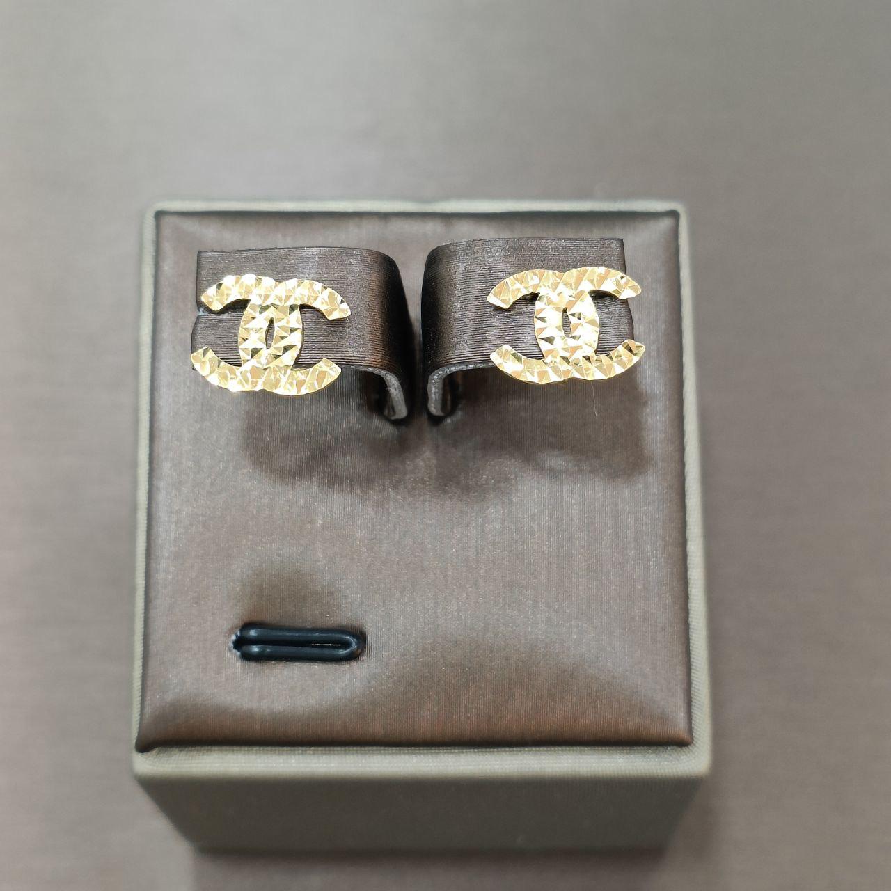 22k / 916 Gold special CC design earring-916 gold-Best Gold Shop