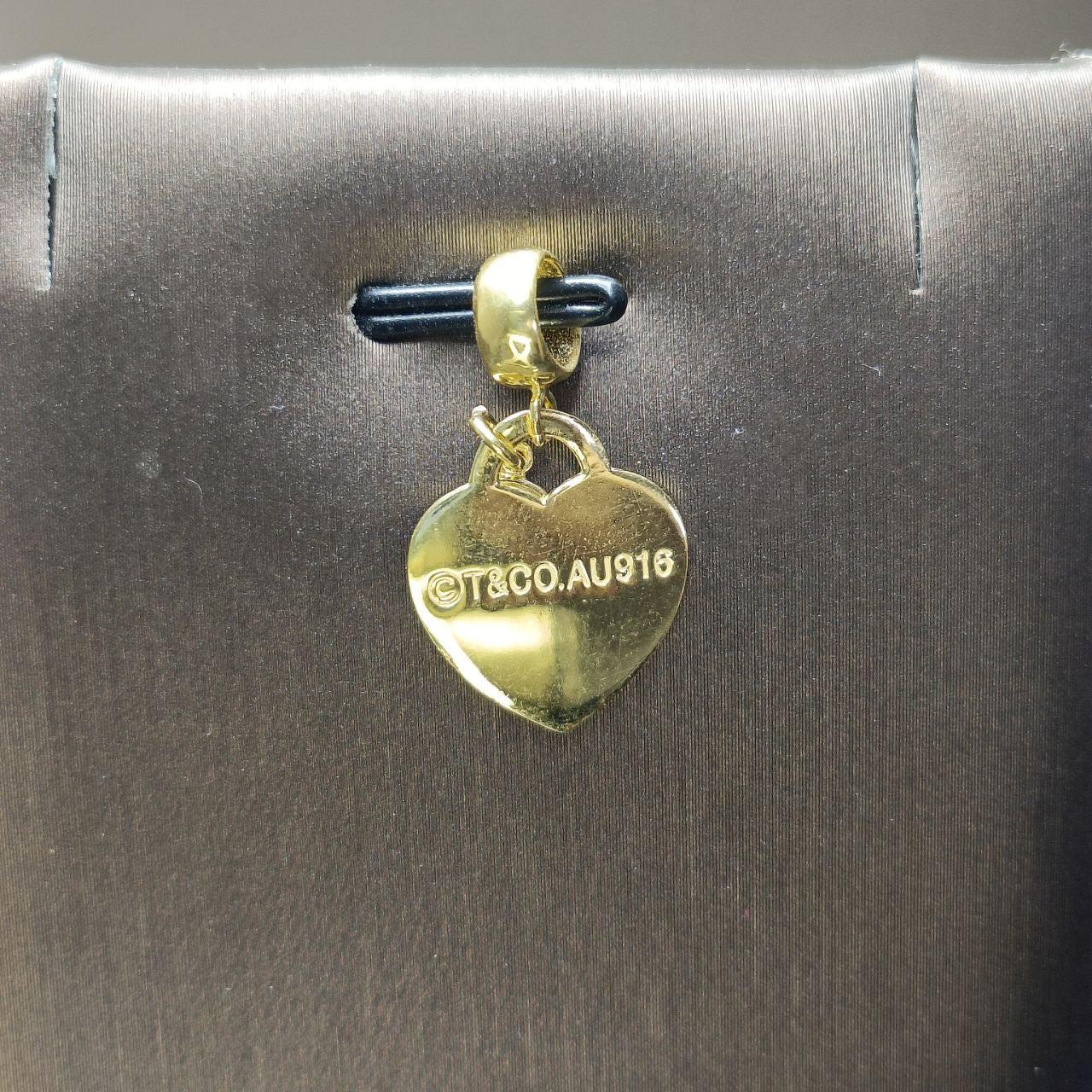 22k / 916 Gold T Design Heart Pendant-916 gold-Best Gold Shop