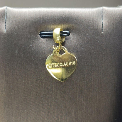 22k / 916 Gold T Design Heart Pendant-916 gold-Best Gold Shop