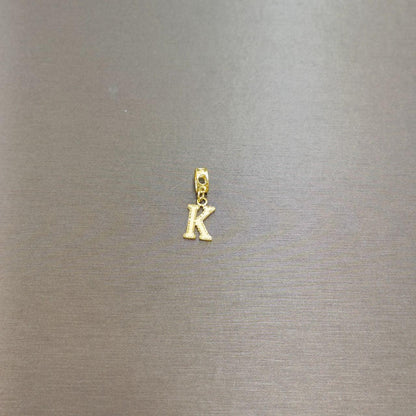 916/22K Gold alphabet K Charm by Best Gold Shop-916 gold-Best Gold Shop